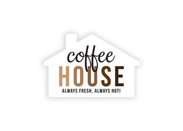 House Shaped Labels || Custom Labels || 1 7/8" x 2 7/8", Full Color