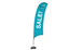 15.5' Razor Feather Flags || Tradeshow Signage || 1 Sided, Cross Base
