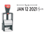 2000 Plus® 2015 Metal Stock Dater || Self-Inking Stamps || Black Ink