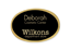 Engraved Metallic Name Badge || Custom Badges || Black, 2 1/2" x 2", Oval