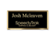 Engraved Metallic Name Badge || Custom Badges || Black, 3" x 1 1/2"