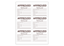 Rectangle Sheet Labels || Custom Laser Sheet Labels || 3 1/4" x 4", 6/Sheet, 1 Color